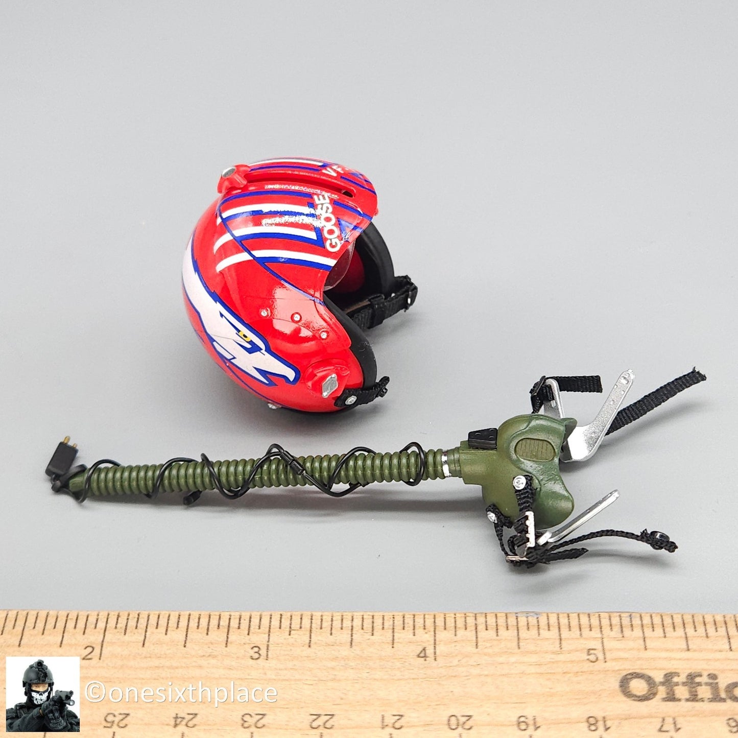 1:6 DID US Navy F-14 Pilot Tom & Nick "Goose" Flight Helmet for 12" Figures