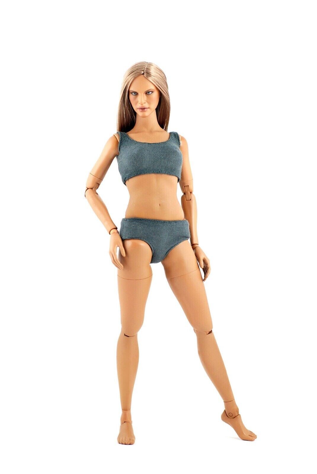 1:6 Hot Toys TrueType Cuban American Female Gray Underwear for 12" Figures