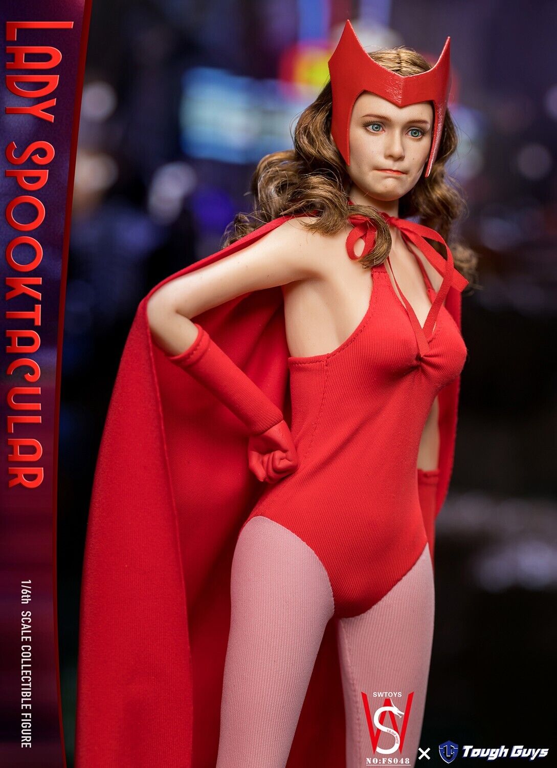 1:6 scale SW Toys Lady Spooktacular Scarlet Witch Female Pale Seamless Body