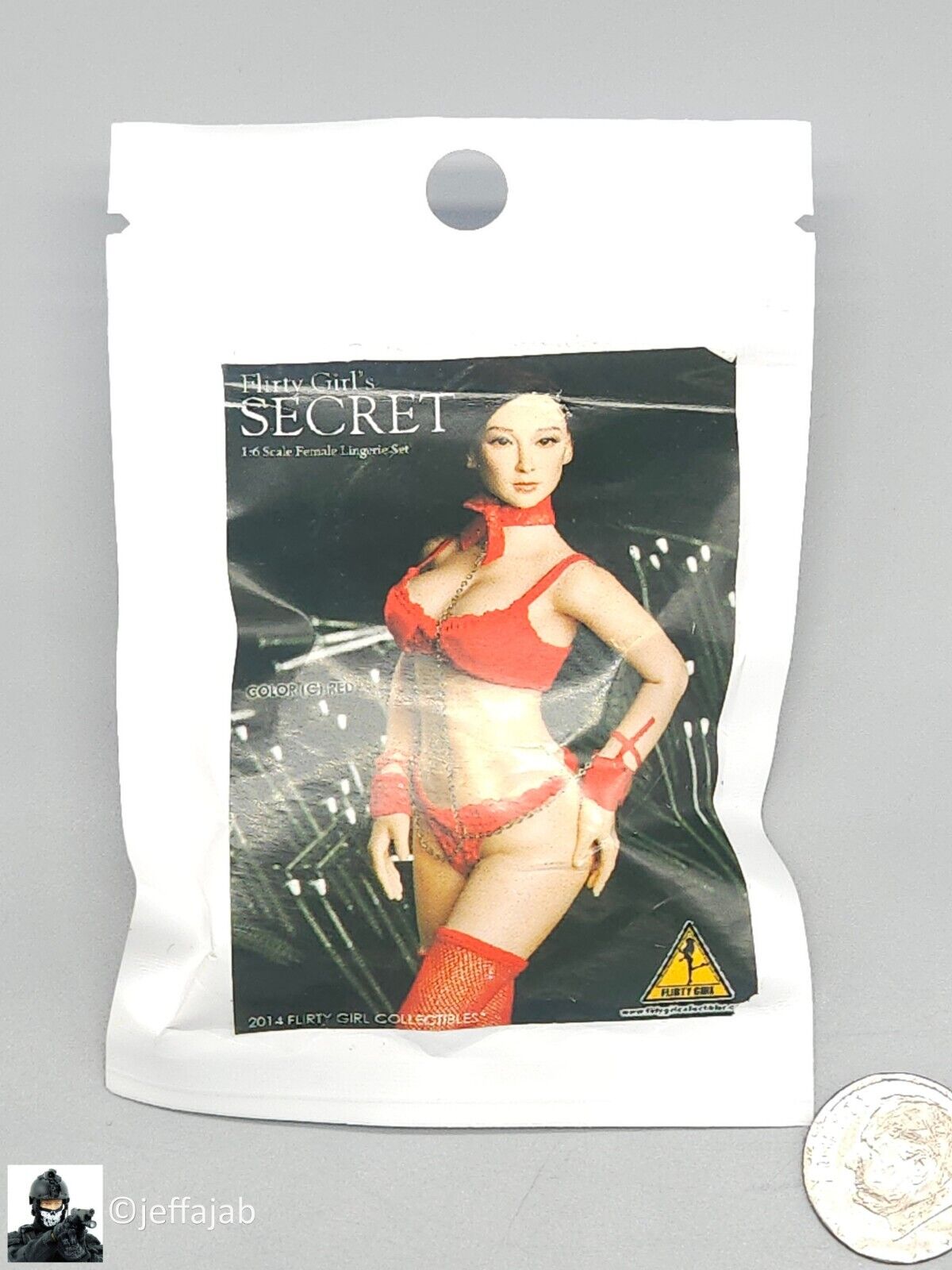 1:6 Flirty Girl Secret Female Red Lingerie Set for 12" Figures