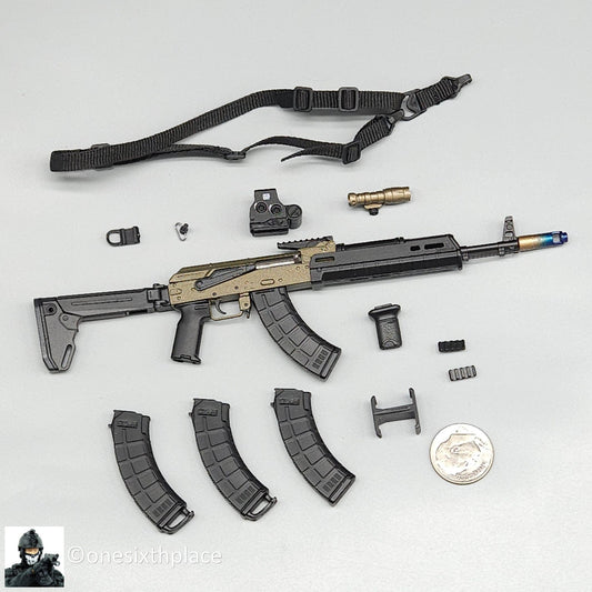 1:6 scale Easy & Simple PMC Weapon Specialist SPECIAL AK47 Rifle Set