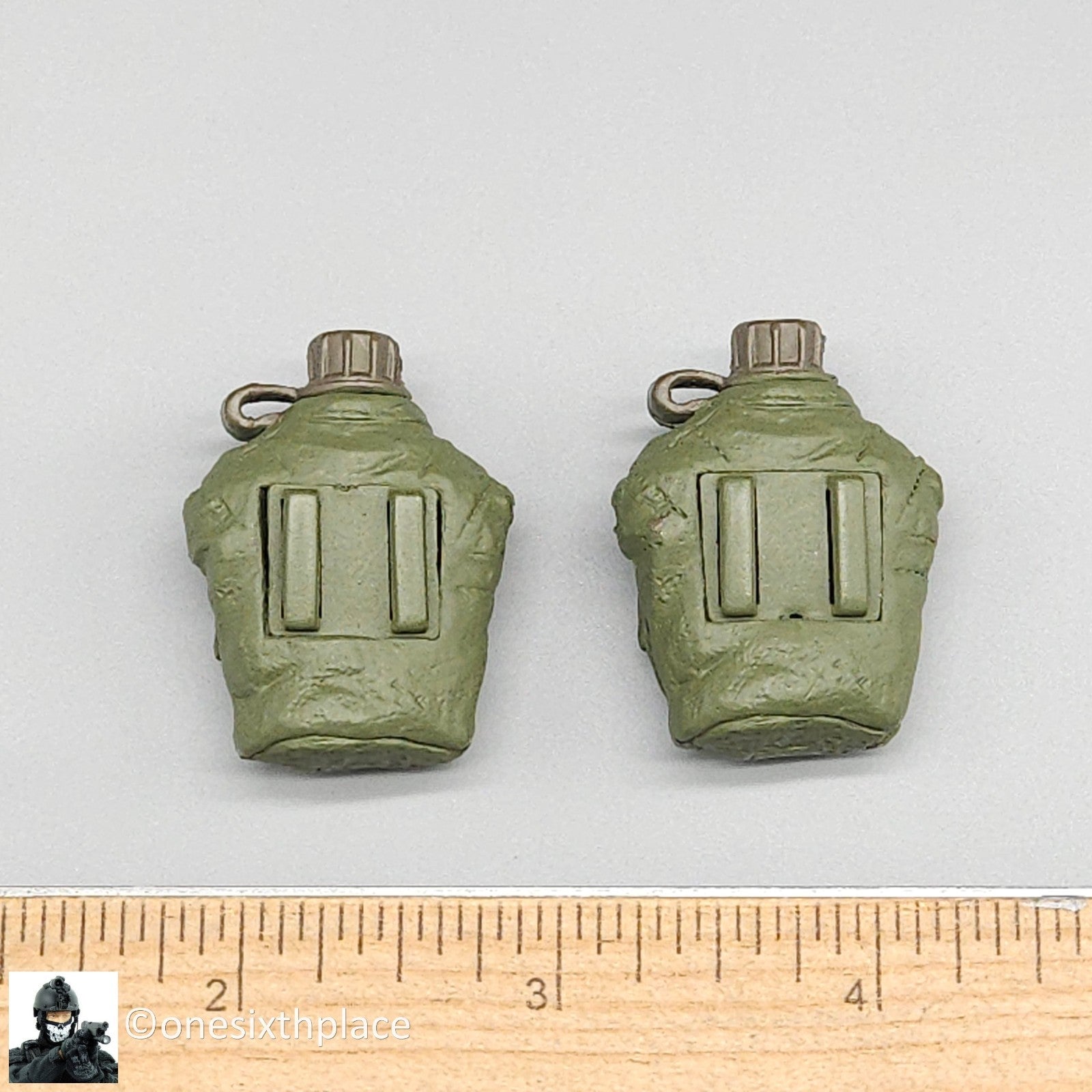 1:6 scale BBI USMC Force Recon LC2 Canteens x2 for 12" Figures