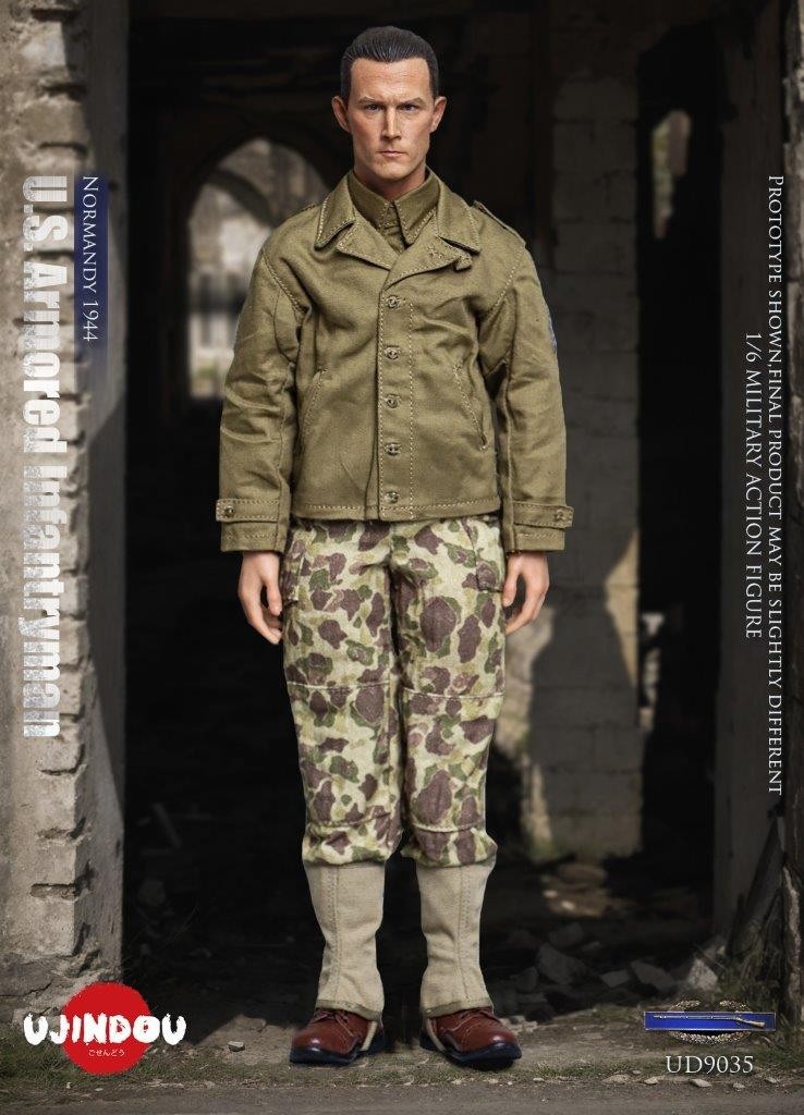 1:6 scale Ujindou WWII US Armored Infantryman Normandy 1944 12" Figure UD9035