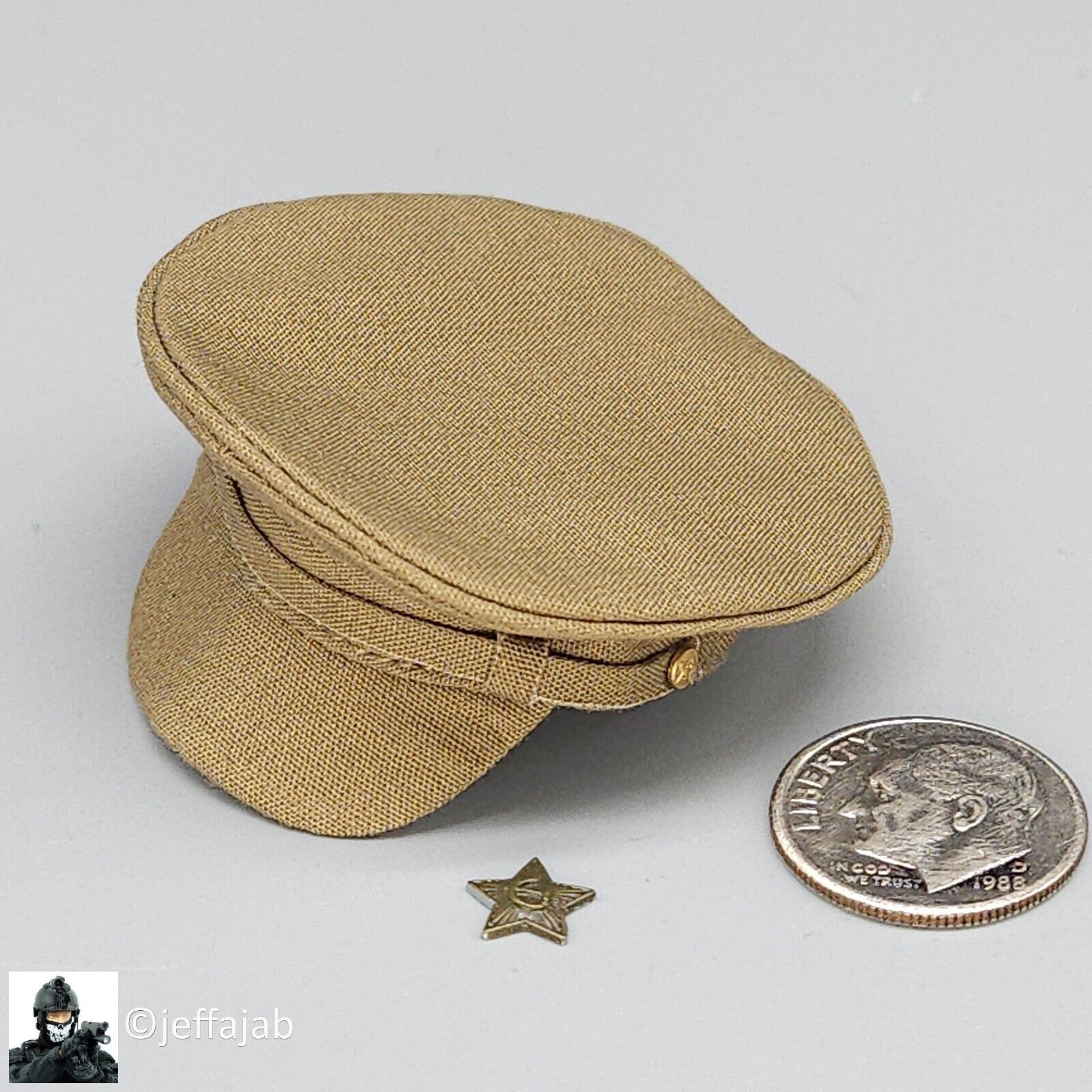 1:6 scale Alert Line WWII Soviet NKVD Officer Tan Field Hat for 12" Figures