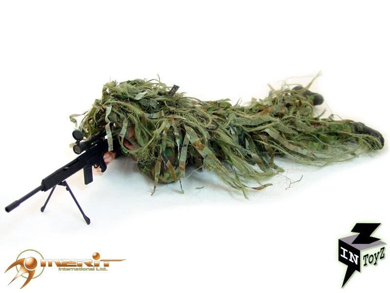 1:6 scale InToyz Sniper Male Nude Body w/ Camo Head for 12" Figures USMC