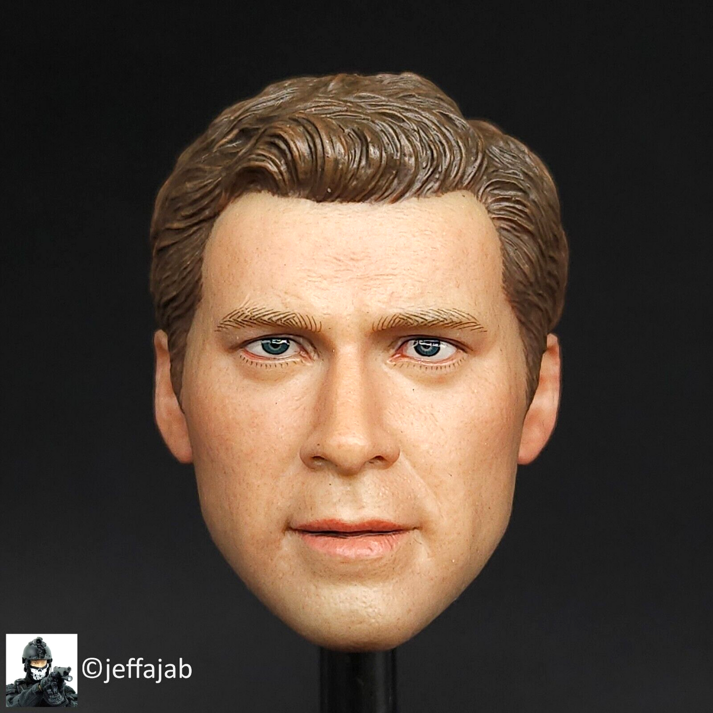 1:6 scale Soldier Story 82nd Airborne Male Head Sculpt for 12" Figures