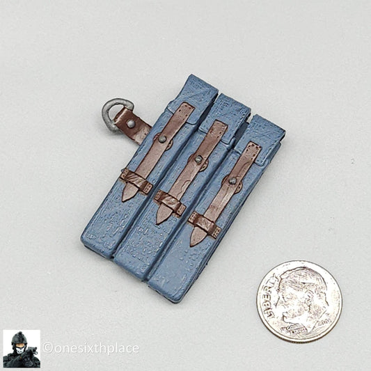 1:6 Dragon WWII German Fallschirmjager Pieter Blue MP40 Ammo Pouch 12" Figures