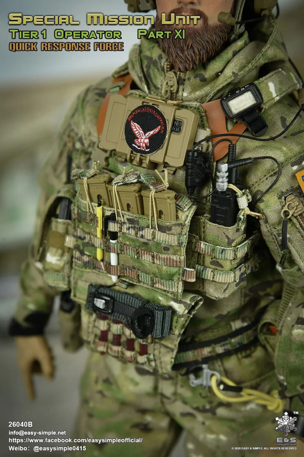 1:6 Easy & Simple Quick Response Force Accessories Set for 12" Figures