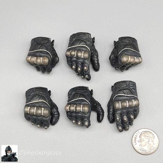 1:6 scale Hot Toys Predators Noland Hard Knuckle Gloved Hands for 12" Figures