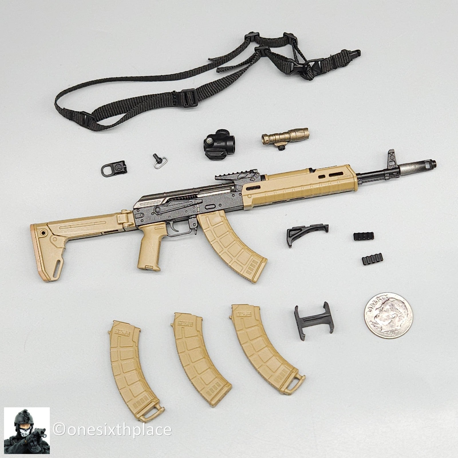 1:6 scale Easy & Simple PMC Weapon Specialist AK47 Rifle Set for 12" Figures