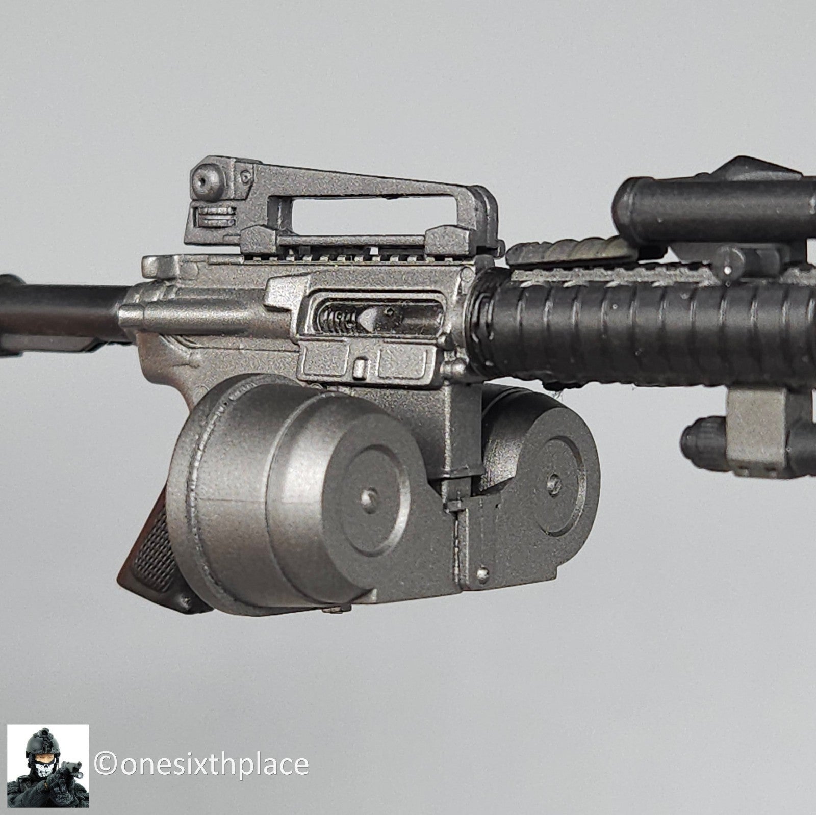 1:6 scale Dragon M4 Rifle 100-Round Ammo Drum Mag for 12" Figures