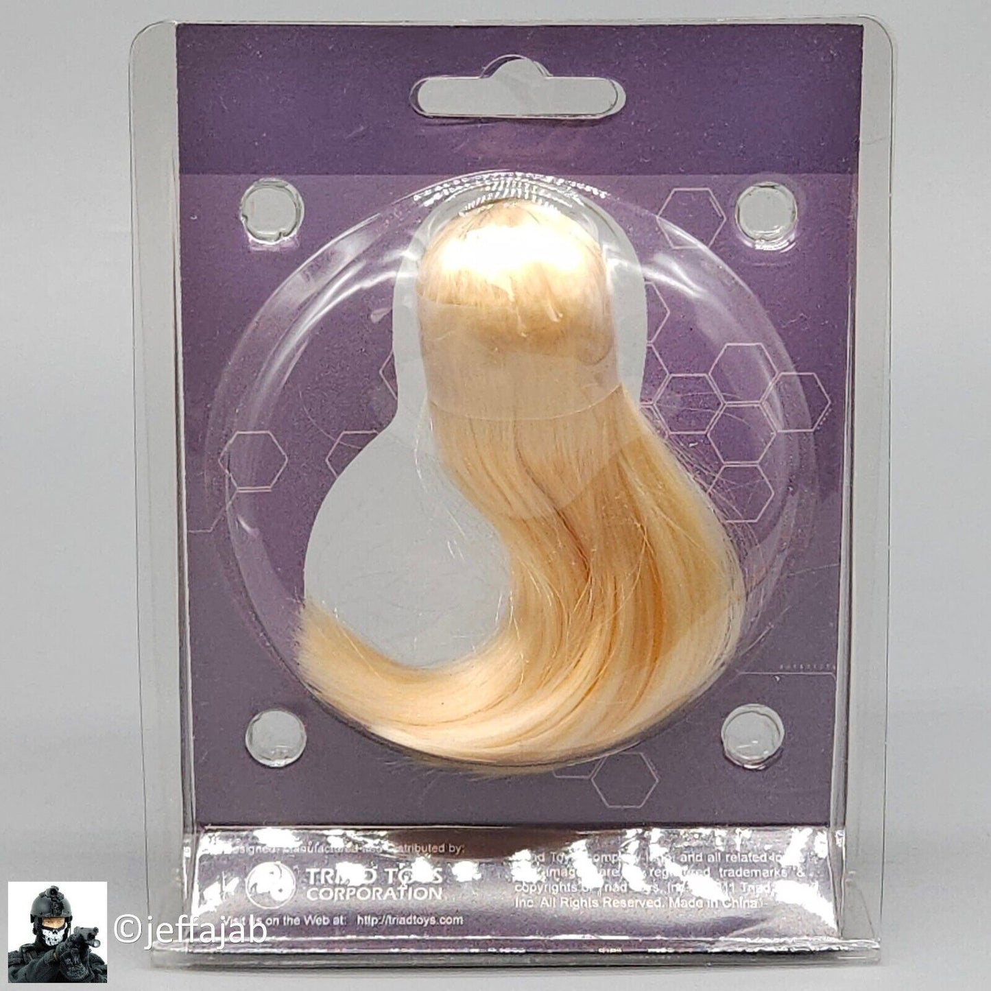1:6 Triad Toys Female Head Sculpt Series 3 Claire Blond Hair for 12" Figures