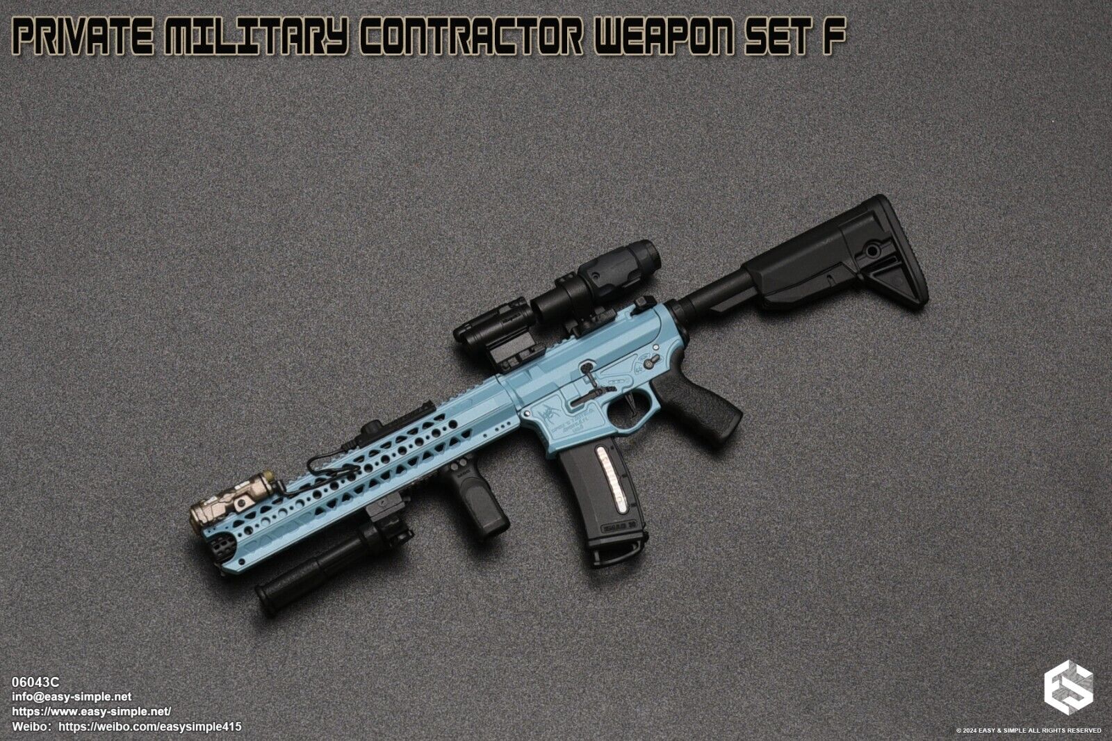 1:6 Easy & Simple Private Military Contractor Weapon Set F Ver. C for 12" Figure