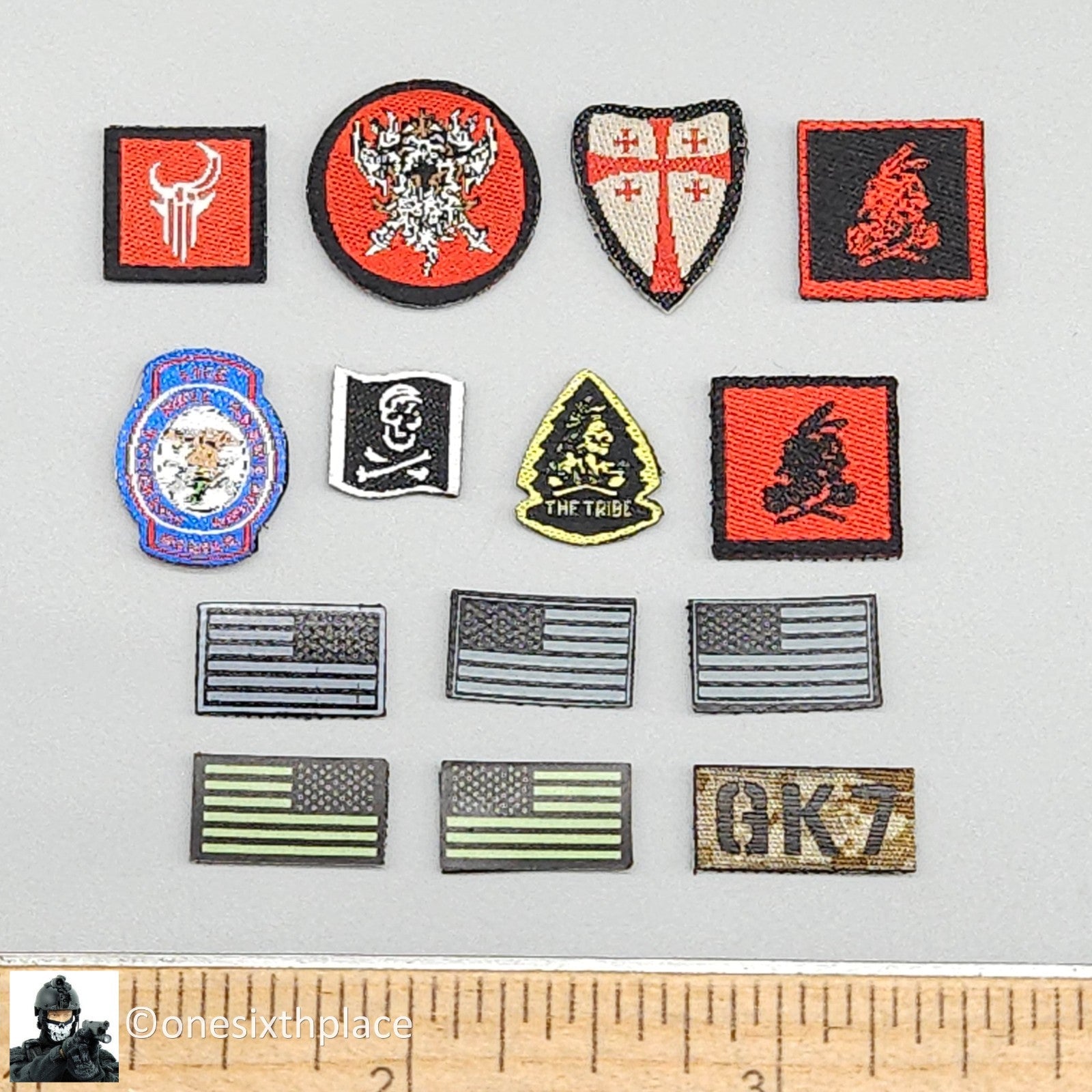 1:6 DamToys DEVGRU K9 Handler Patch Set READ NOTES for 12" Figures