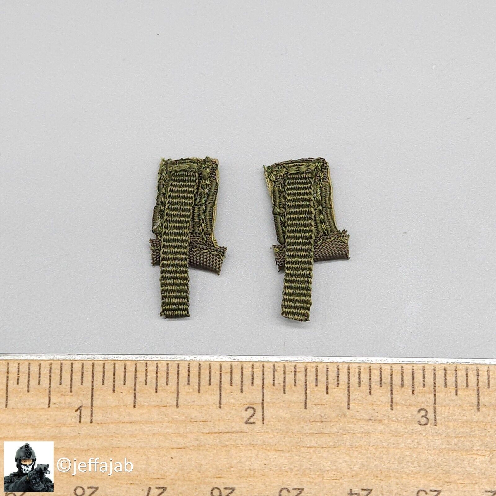 1:6 Easy & Simple Pararescue Jumpers Green Pistol Mag Pouch (x2) for 12" Figures