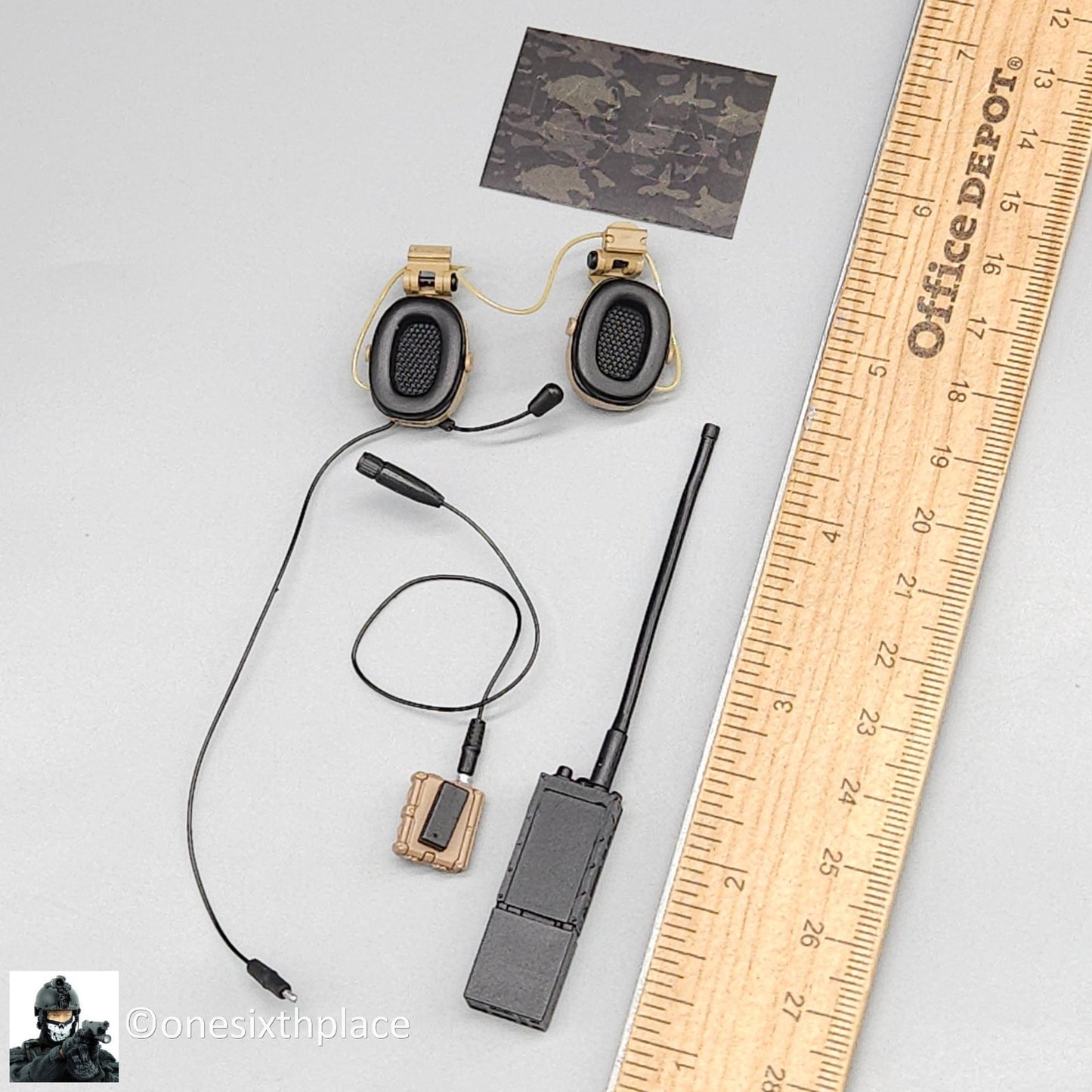 1:6 scale Easy & Simple Coalition Forces British SAS Radio w/ Headset 12" Figure