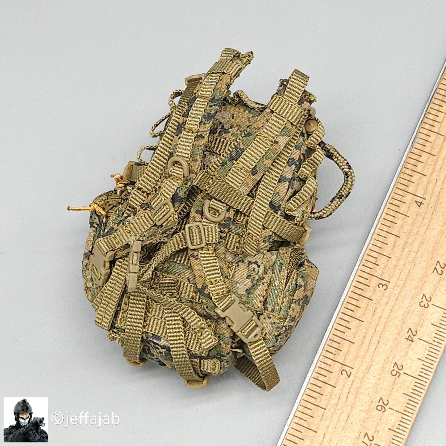 1:6 Easy Simple USMC 26th MEU Woodland MARPAT Backpack for 12" Figures