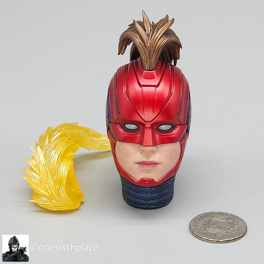 1:6 scale Hot Toys Captain Marvel Female LED Light Masked Head for 12" Figures