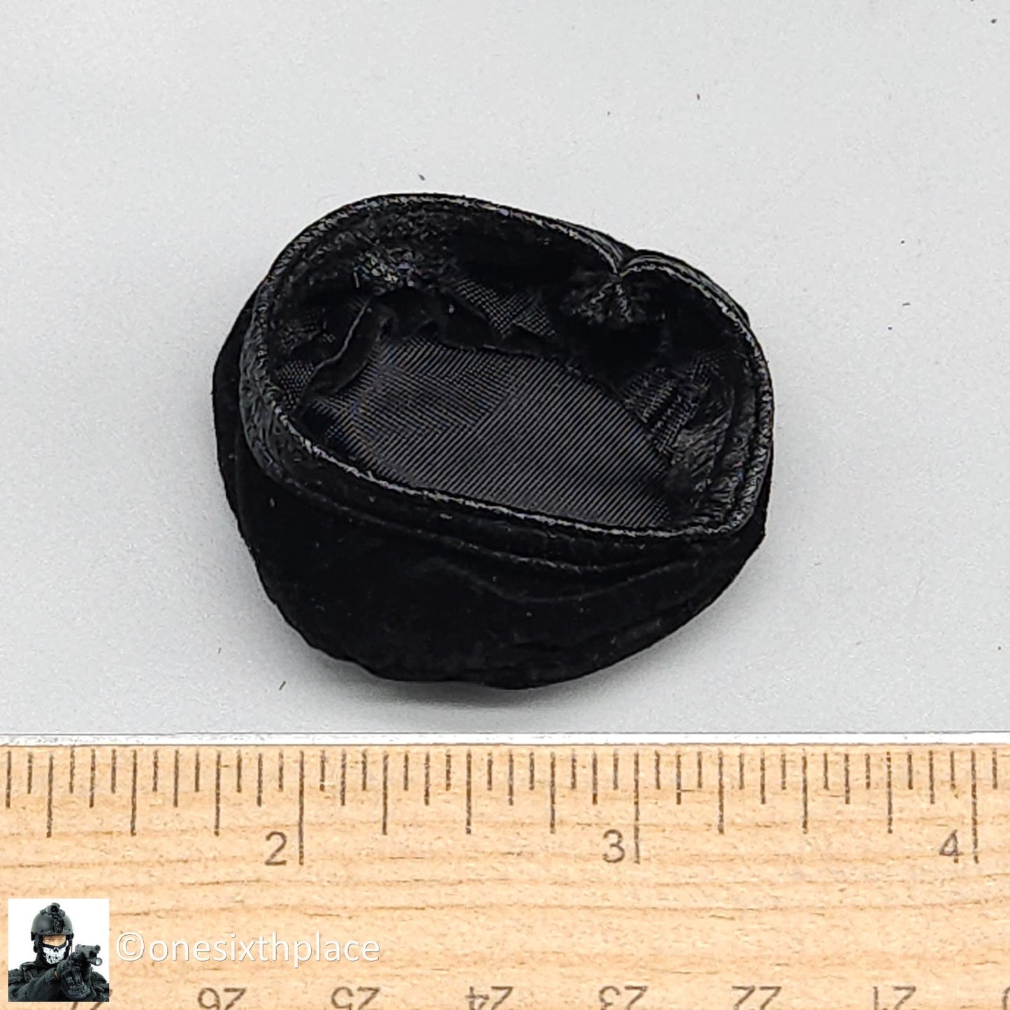 1:6 scale BBI Cy Girl Female Black Felt Beret Hat for 12" Figures