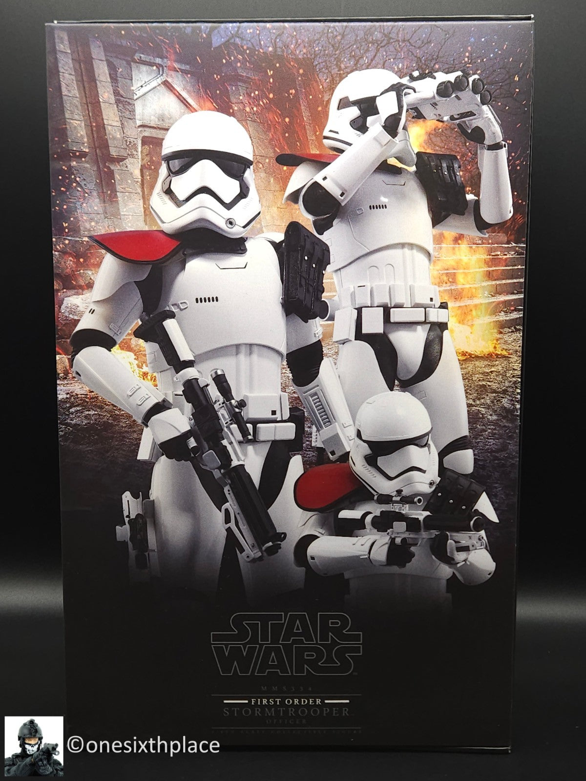1:6 scale Hot Toys Star Wars First Order Stormtrooper Officer 12" Figure MMS334