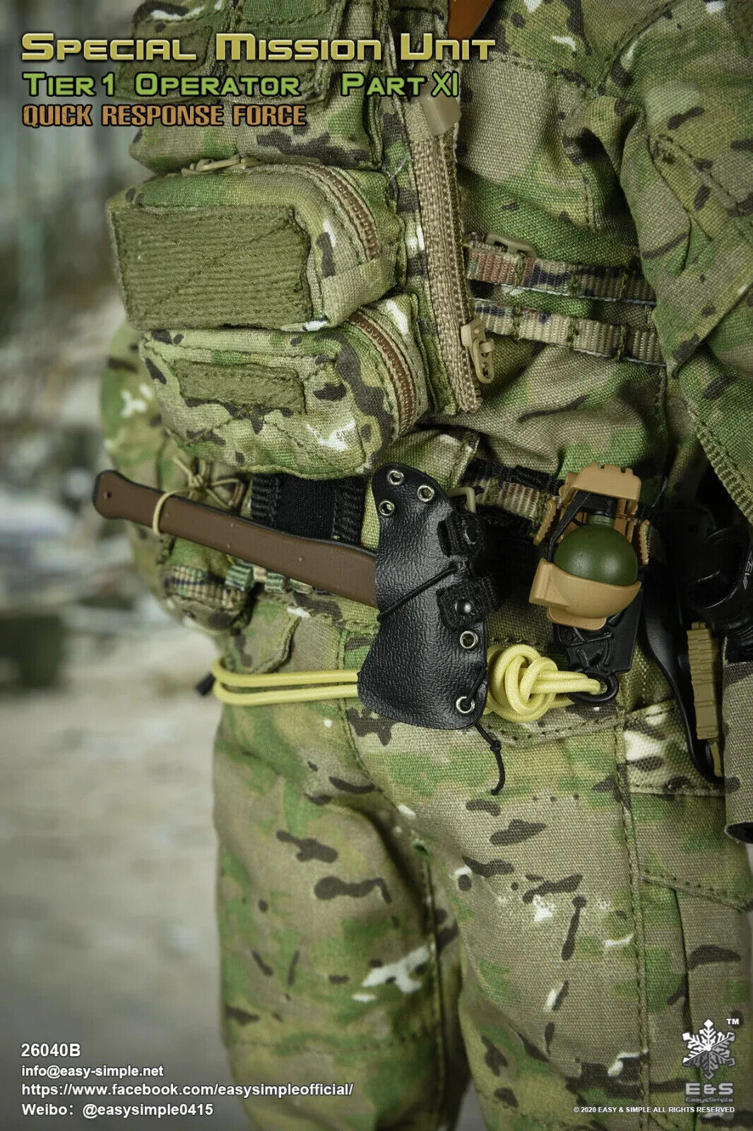 1:6 Easy & Simple Quick Response Force Accessories Set for 12" Figures