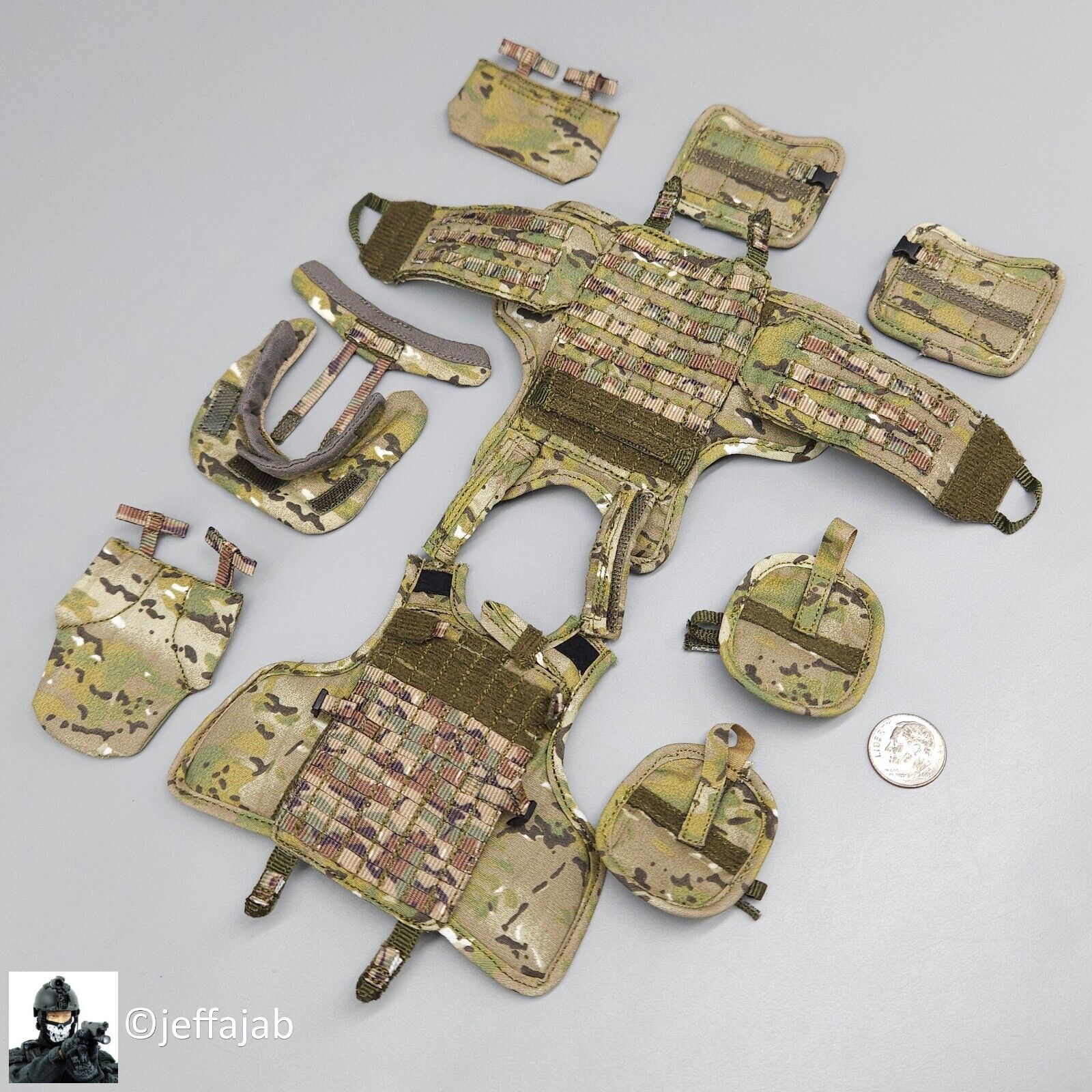 1:6 Easy & Simple Russian FSB Spetsnaz ALPHA Multicam Plate Carrier Vest