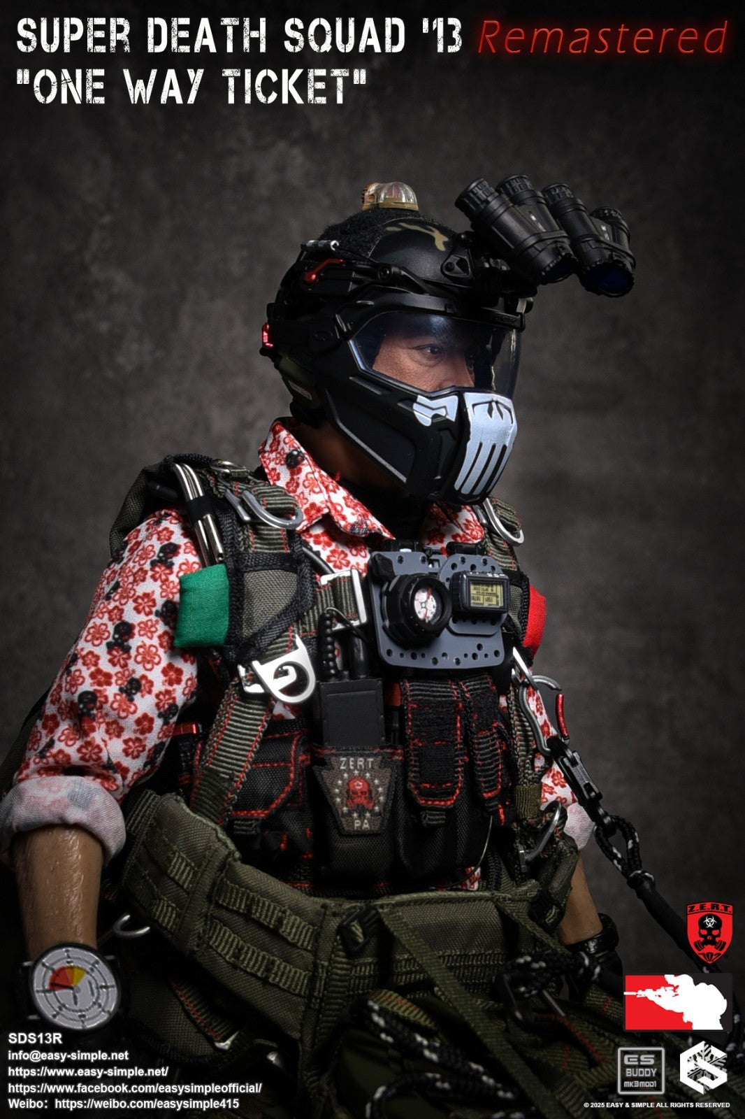 1:6 Easy & Simple ZERT Super Death Squad One Way Ticket Boots for 12" Figures