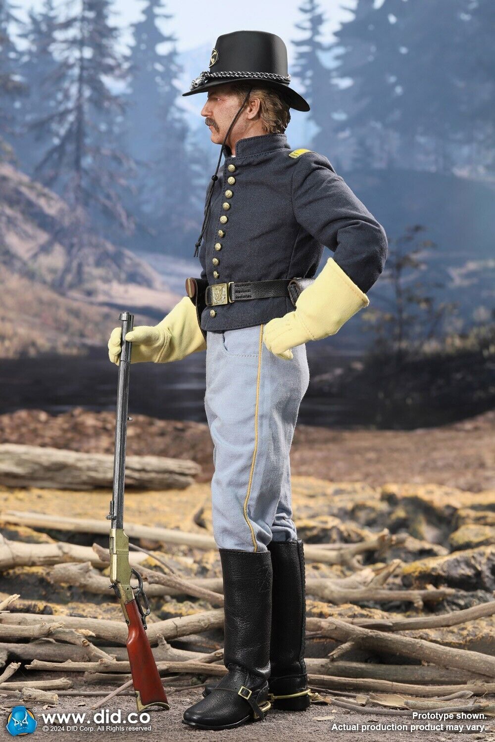 1:6 scale DiD US Civil War Union Army Lieutenant John Dunbar 12" Figure NS80175