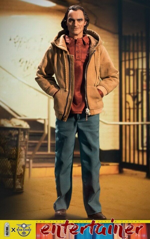 1:6 Joker Joaquin Phoenix Male Head Sculpt 12" Bullet Head Menteally Ill