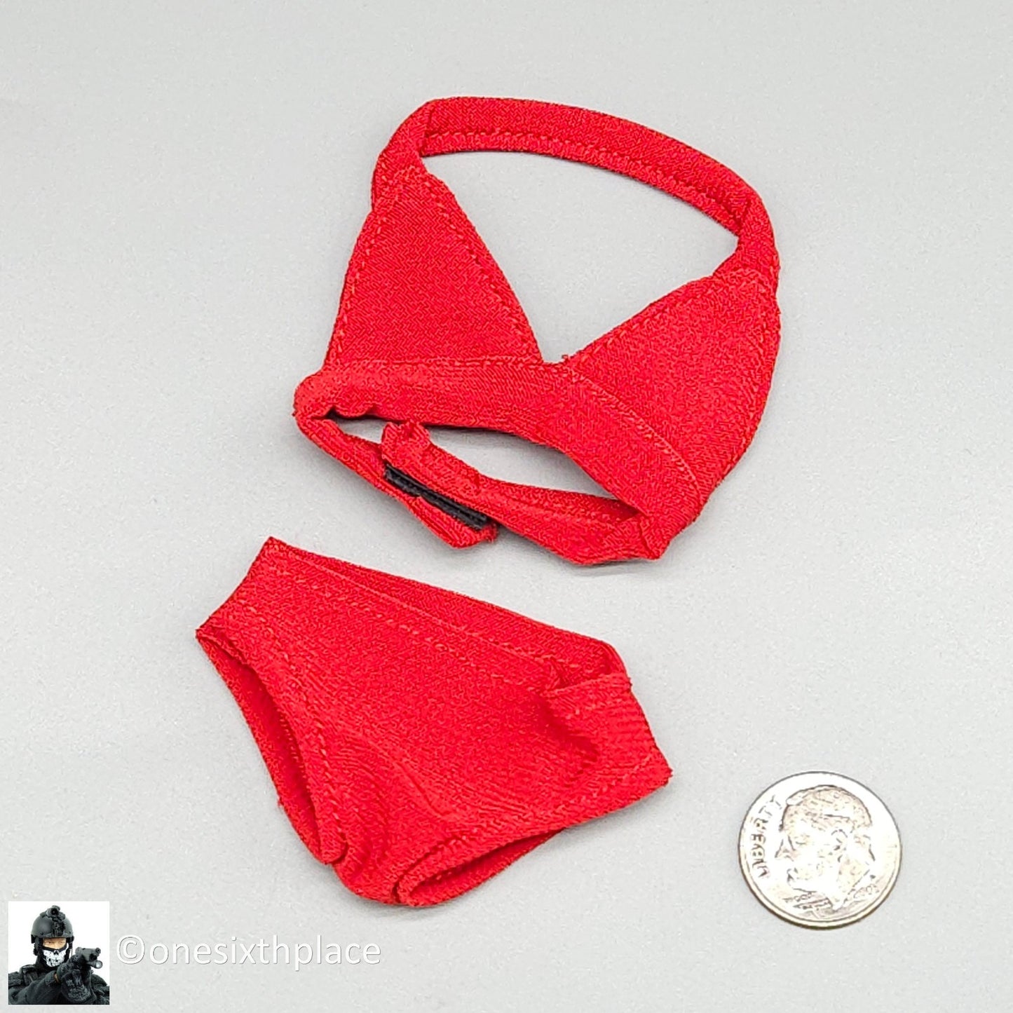 1:6 Triad Toys Sunkini Female Red Bikini Set for 12" Figures
