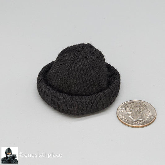 1:6 scale Dragon CIA Agent Jones Black Skull Cap Hat for 12" Figures