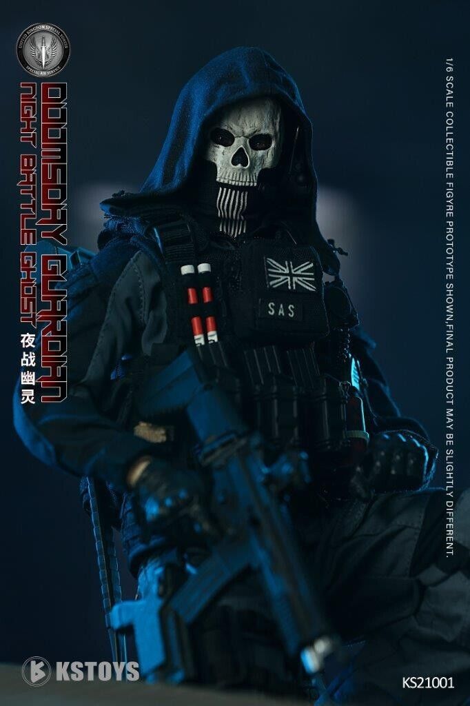 1:6 KSToys Doomsday Guardian Black Dump Pouch for 12" Figures