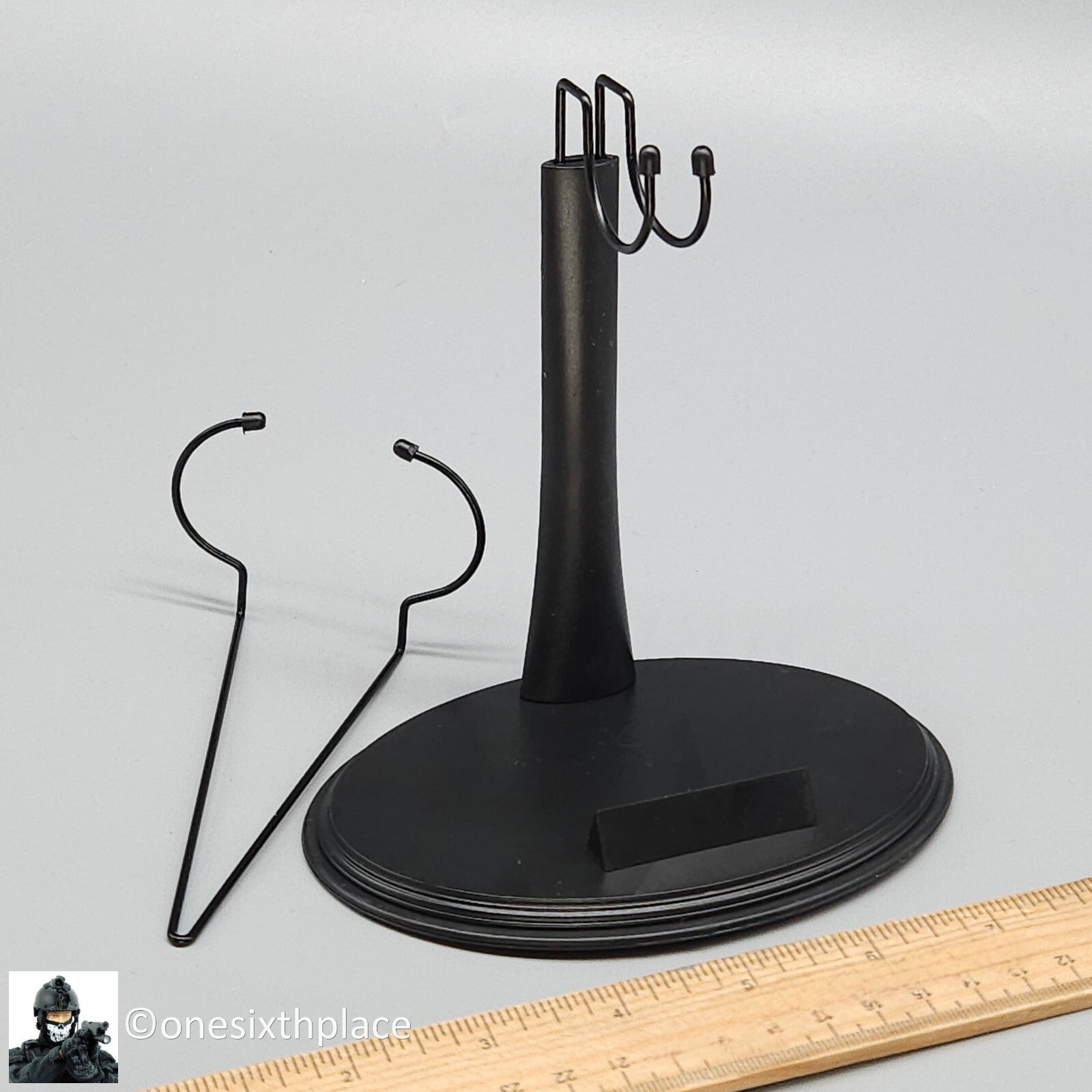 1:6 scale Black Combo Figure Stand Base for 12" Action Figures