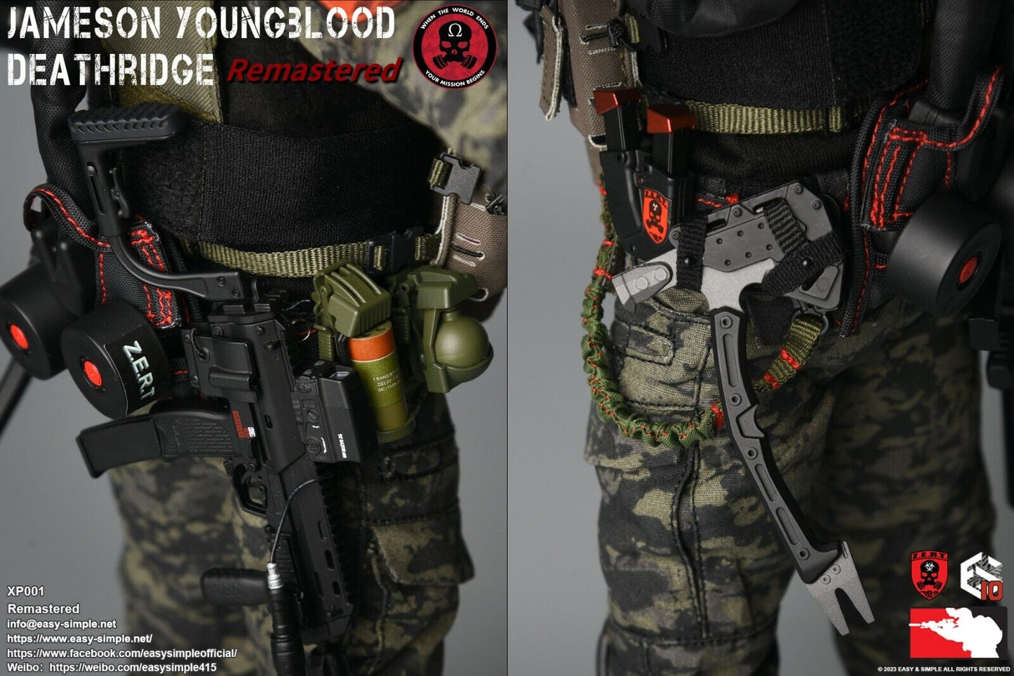 1:6 scale Easy & Simple ZERT Deathridge Remastered Black Urban Boots 12" Figures