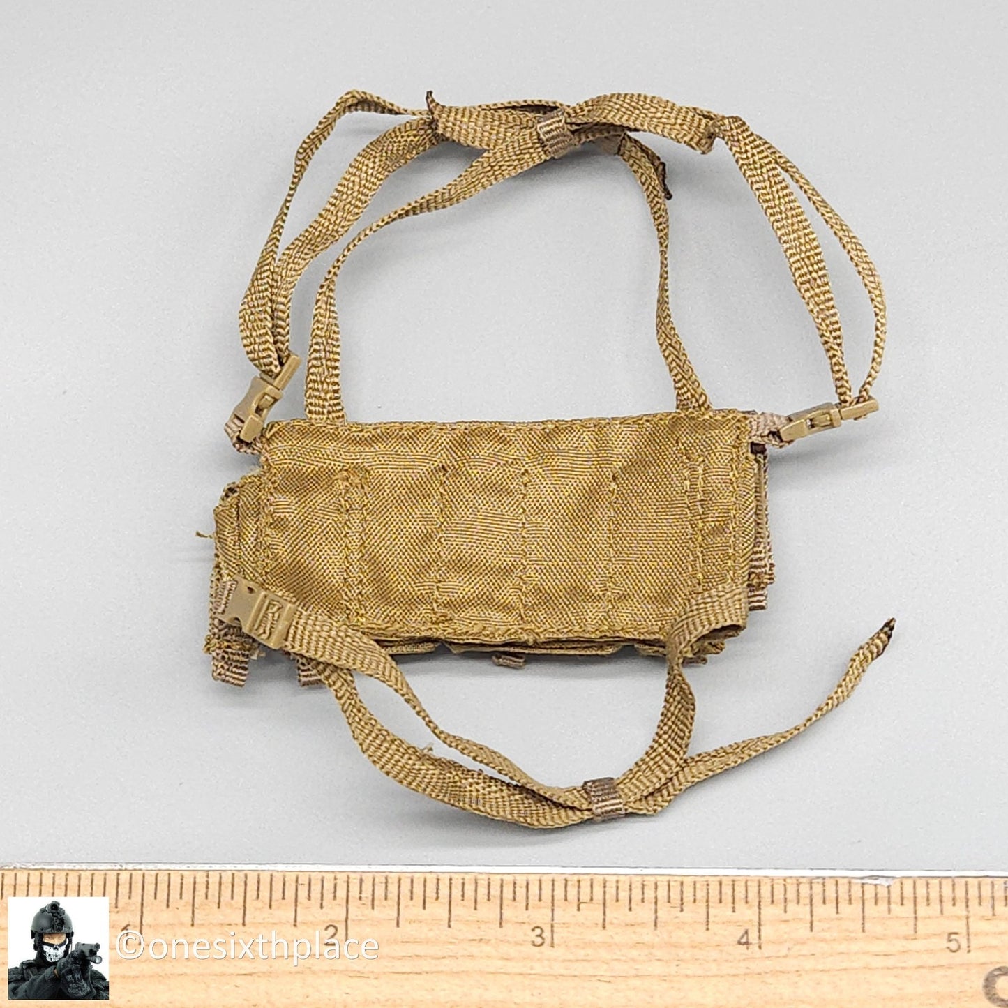1:6 scale  MC Toys Tan Low Vis Chest Rig for 12" Figures PMC