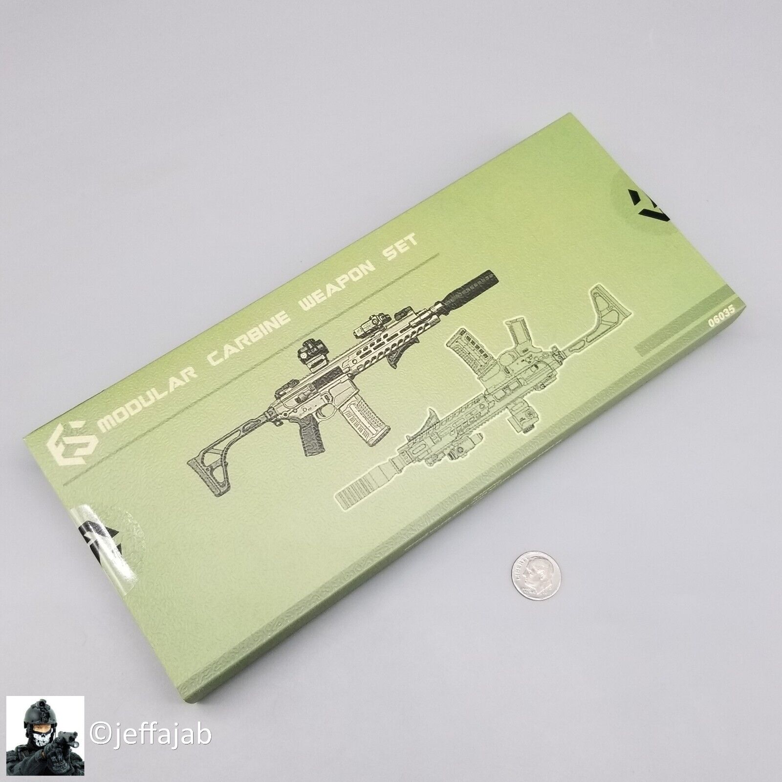 1:6 scale Easy & Simple Modular Carbine Weapon Set A - MCX Virtus Pistol 06035A