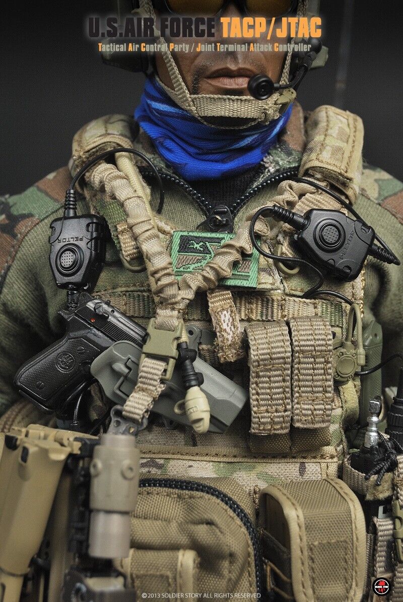 1:6 Soldier Story USAF TACP/JTAC Multicam Camo Plate Carrier for 12" Figures