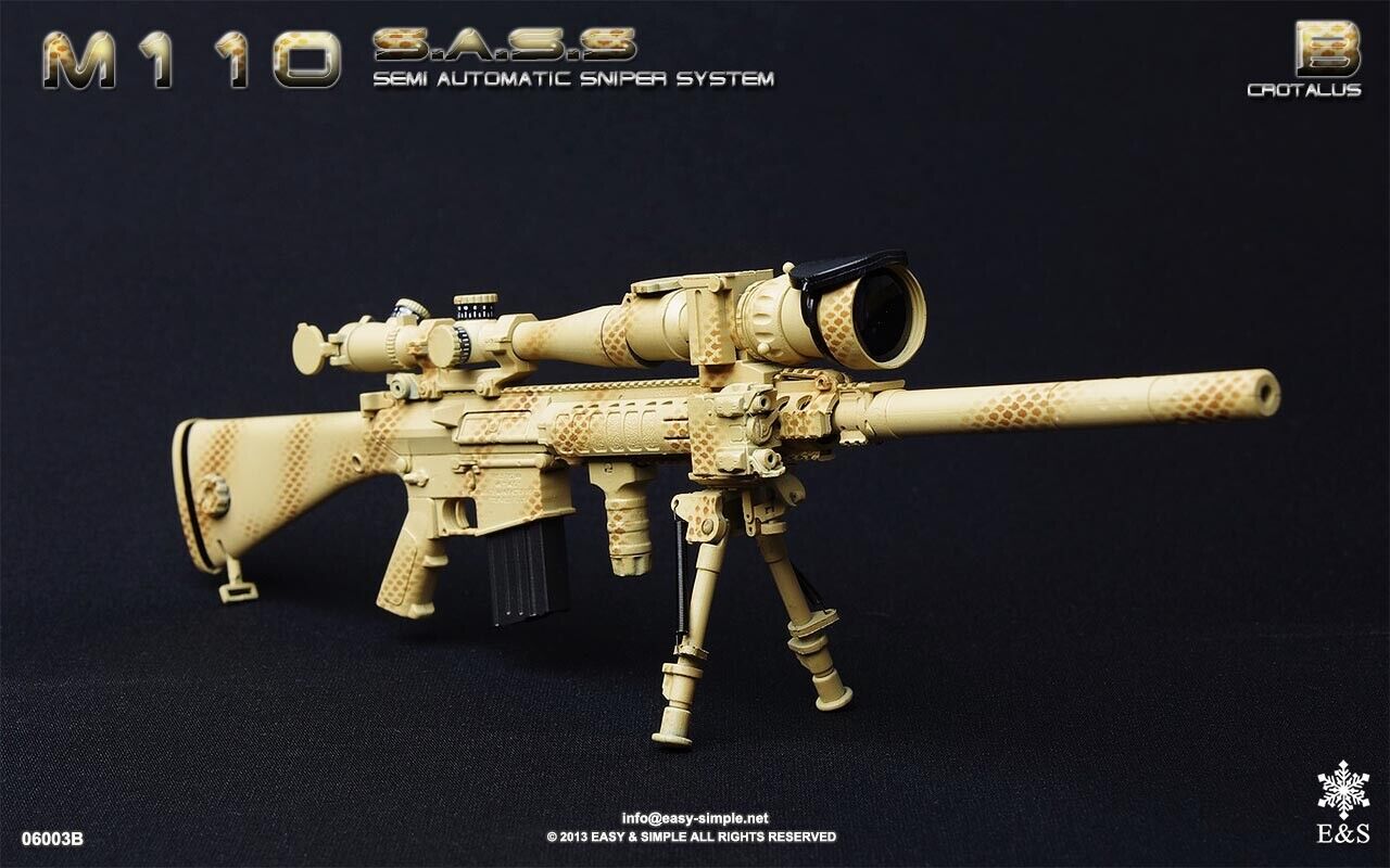 1:6 Easy & Simple Tan PEQ Aiming Laser #2 Rifle Accessory 12" GI Joe Dragon Toy