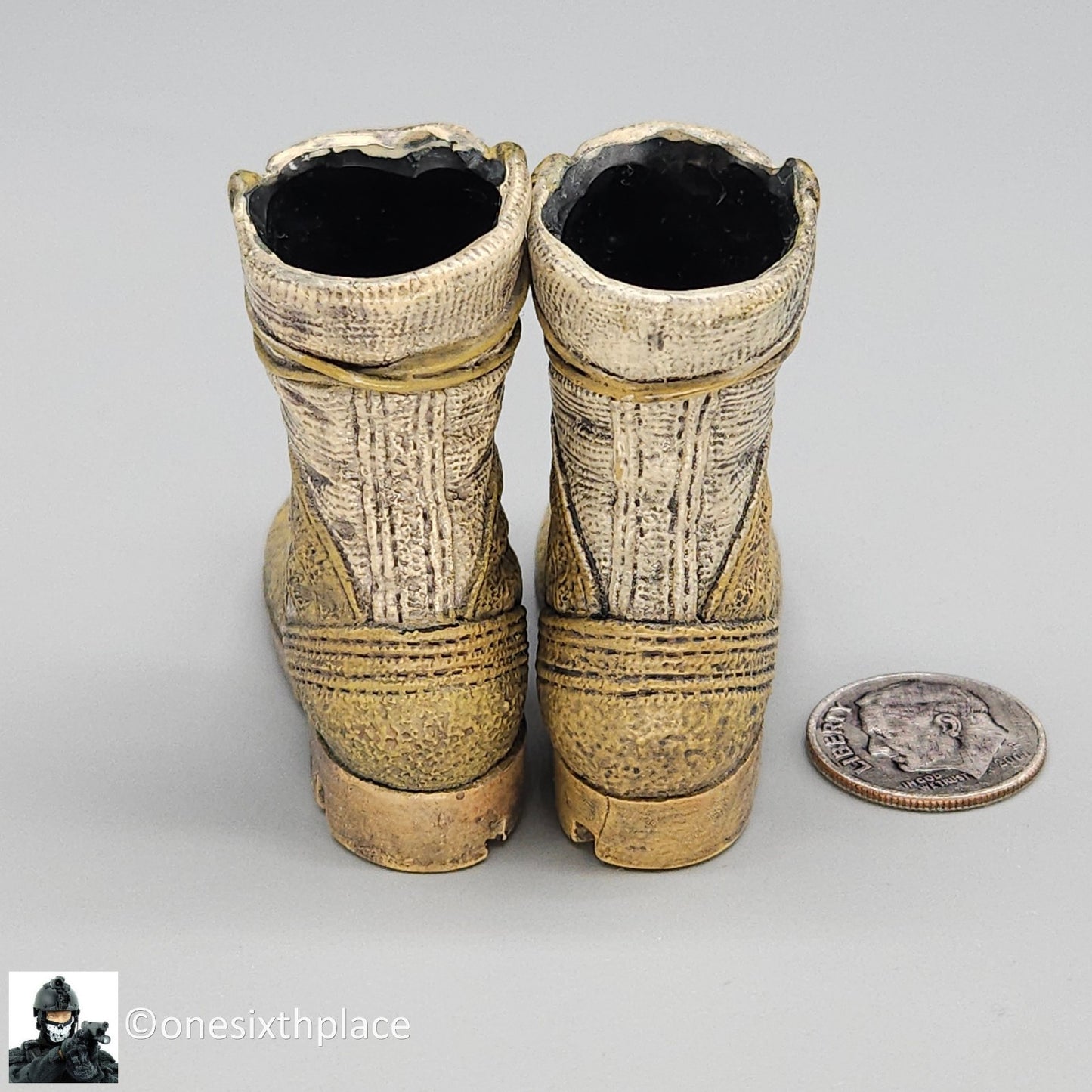 1:6 scale BBI Australian SASR Sean Bannon Tan Combat Boots for 12" Figures