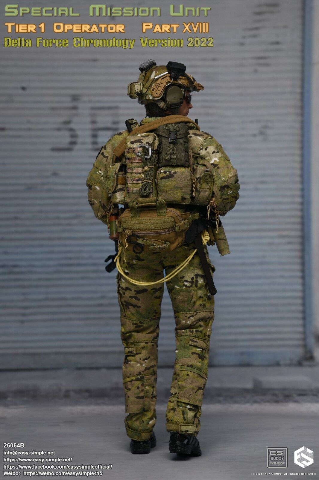 1:6 scale Easy & Simple Delta Force Chronology 2022 Combat Axe
