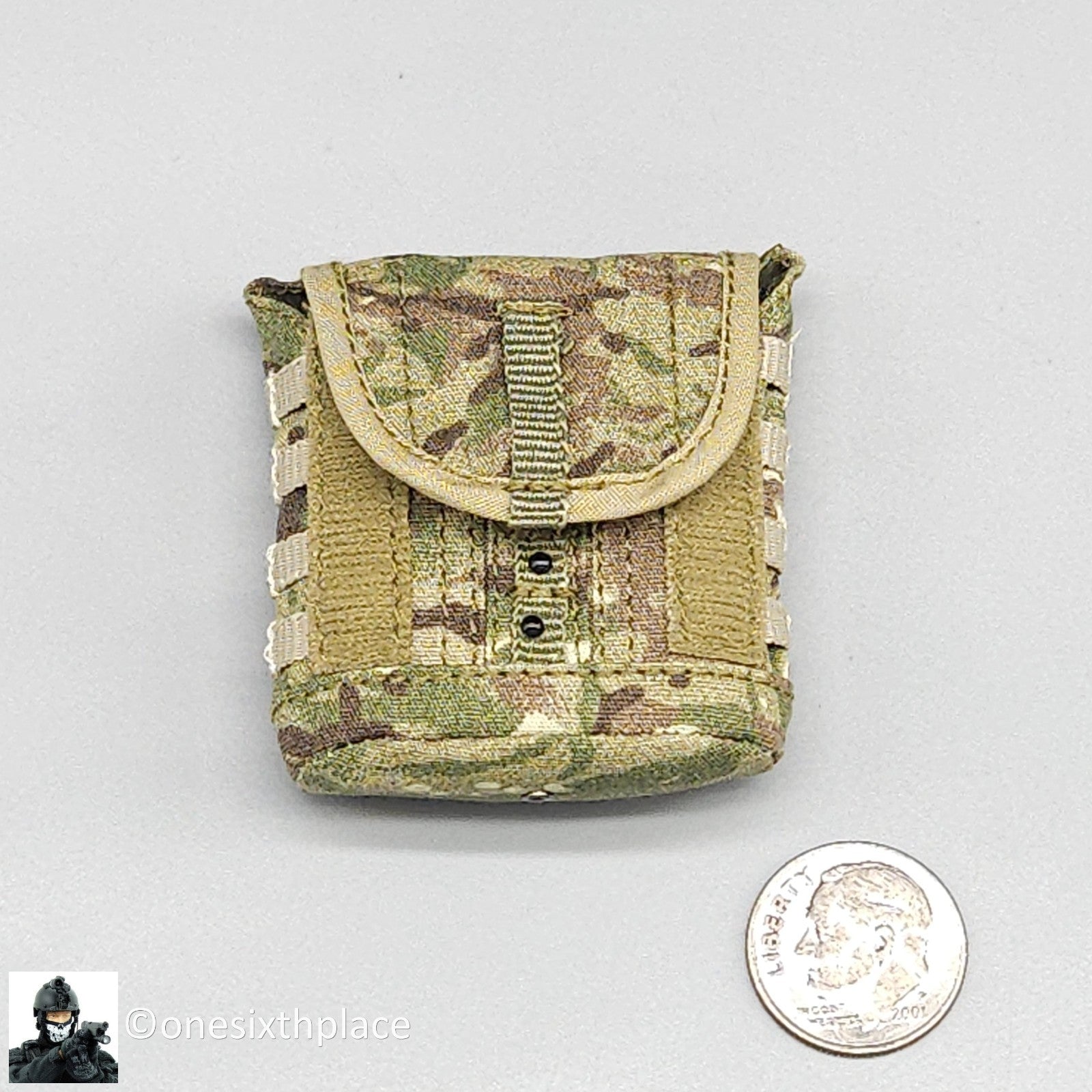 1:6 scale Easy & Simple Russian ALPHA Team Leader Multicam Gas Mask Bag