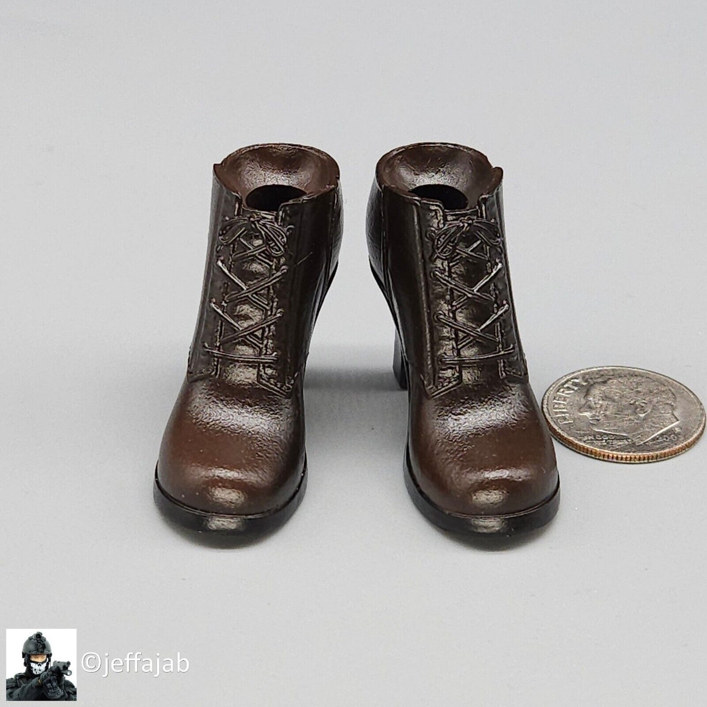 1:6 scale Create Models Sniper Girl Songbird Female Brown Boots (Peg Type)