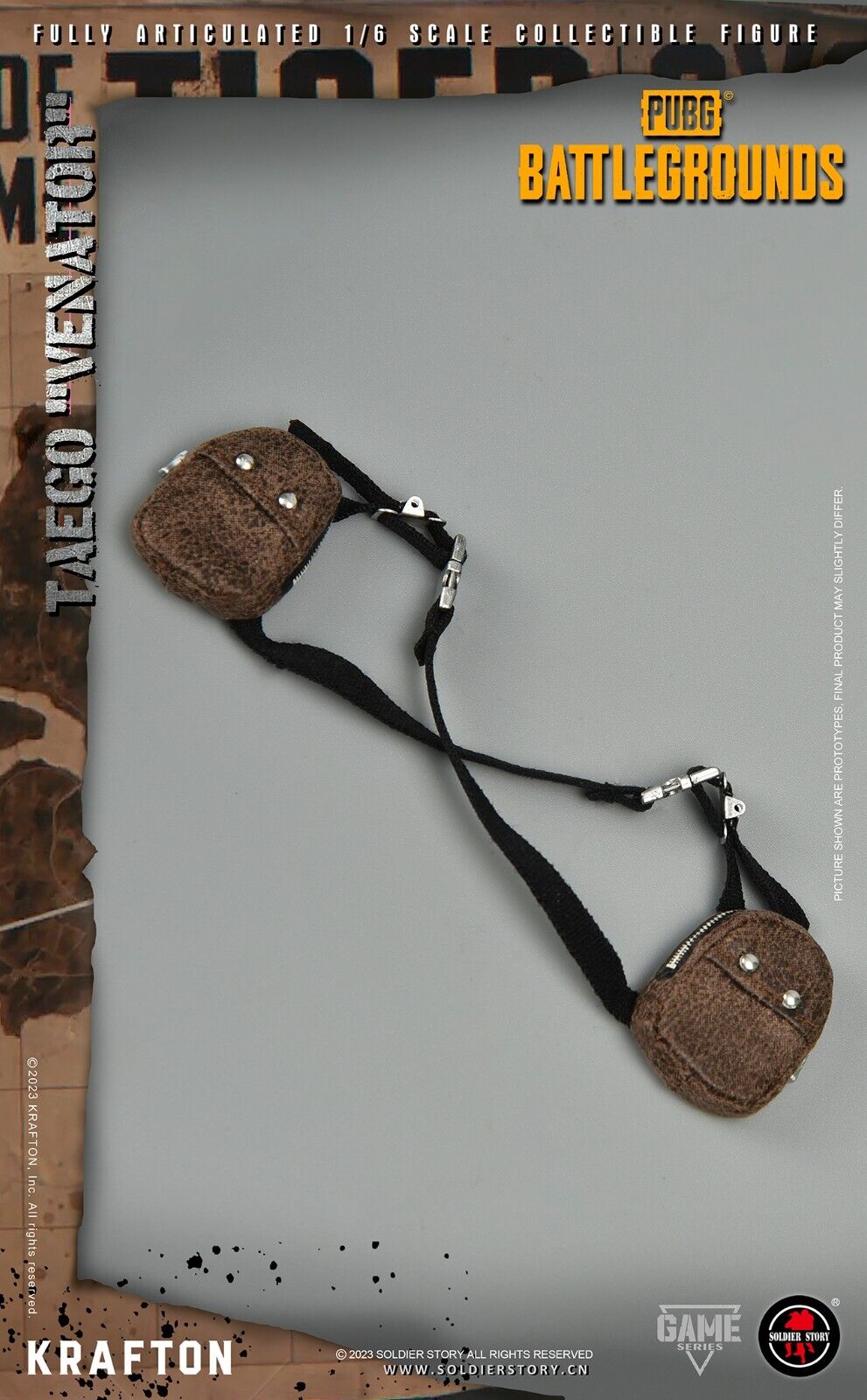 1:6 Soldier Story PUBG Battlegrounds Female Taego Shoulder Harness w/ Pouches
