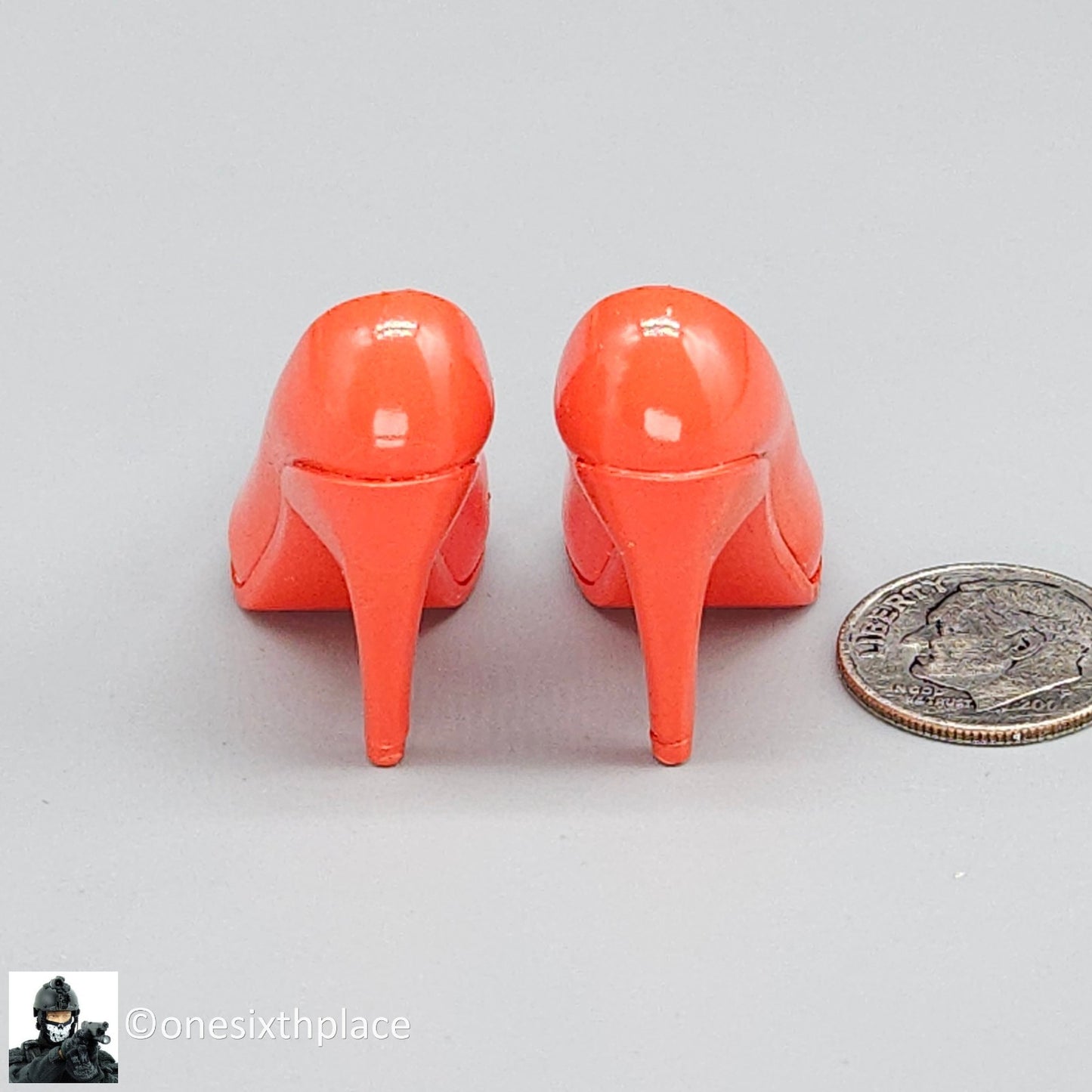 1:6 Triad Toys Female Red High Heels Shoes Style C (Tall Heel) 12" Figures