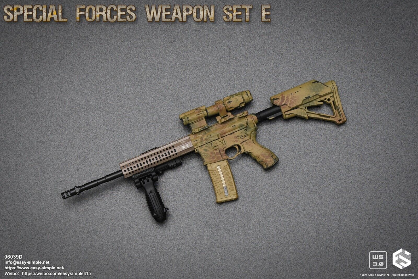 1:6 scale Easy & Simple Special Forces Weapon Set E for 12" Figures 06039D