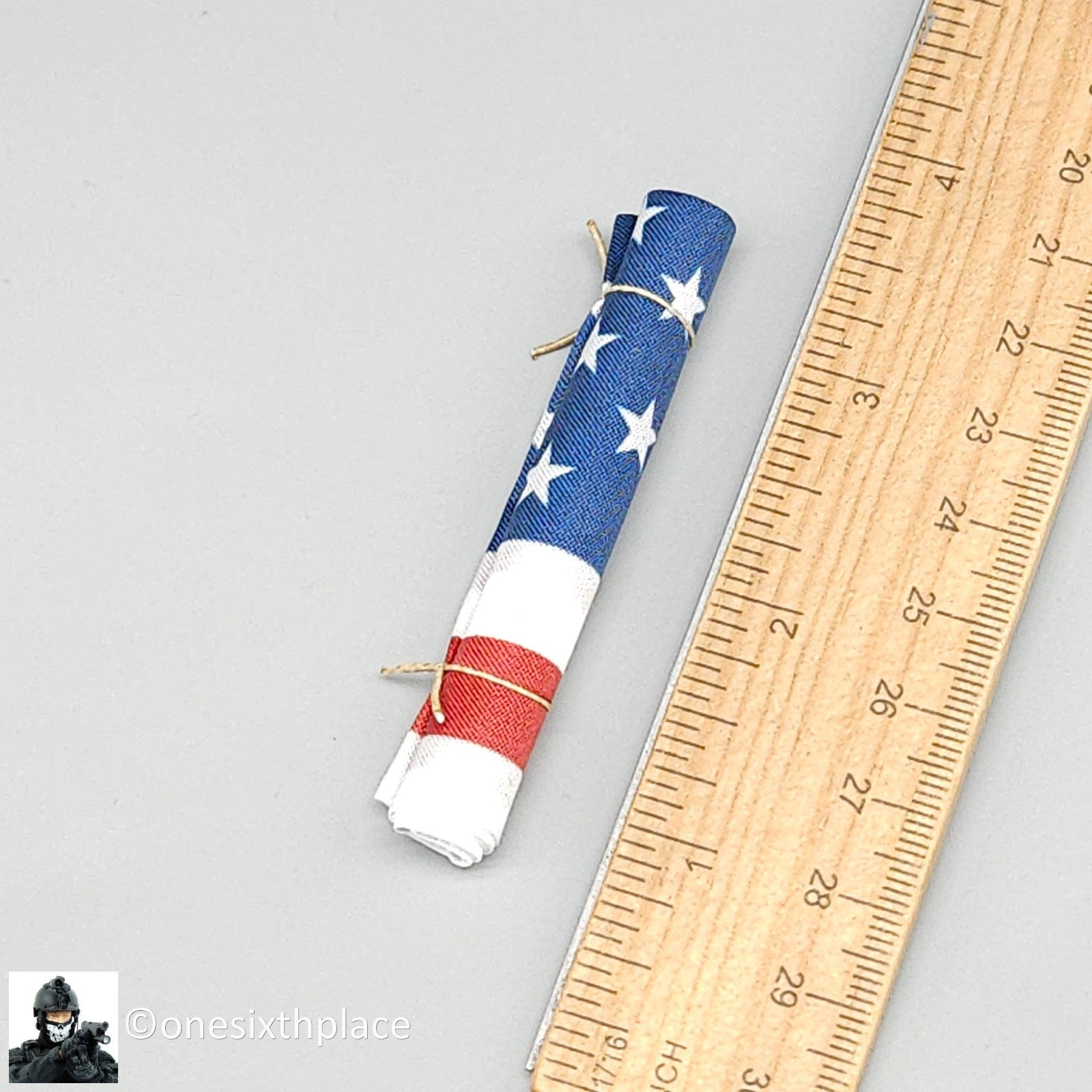 1:6 Easy & Simple 75th Ranger Regiment Rolled American Flag for 12" Figures