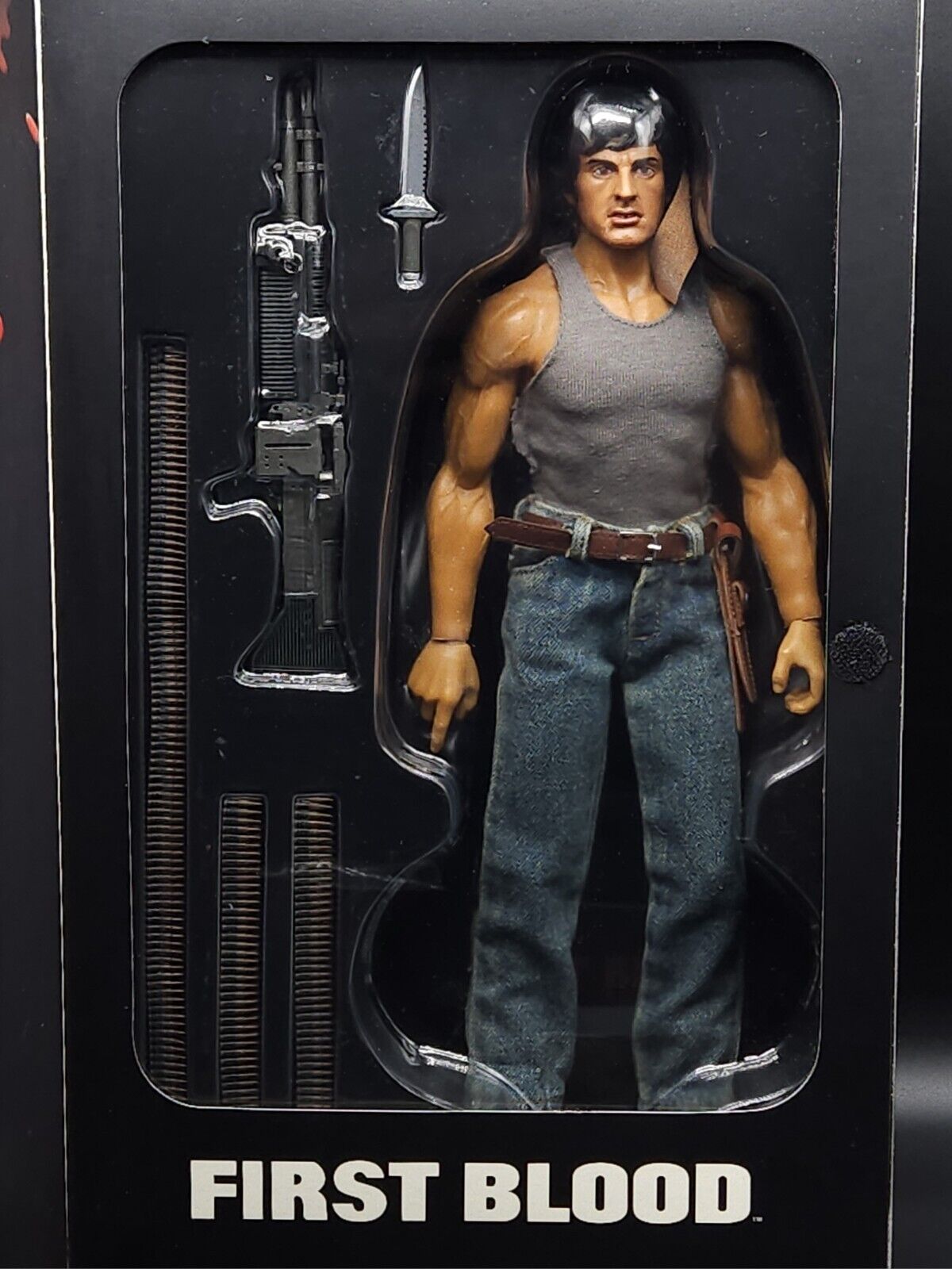 1:6 scale Hot Toys First Blood John J. Rambo Boxed 12" Action Figure MMS21