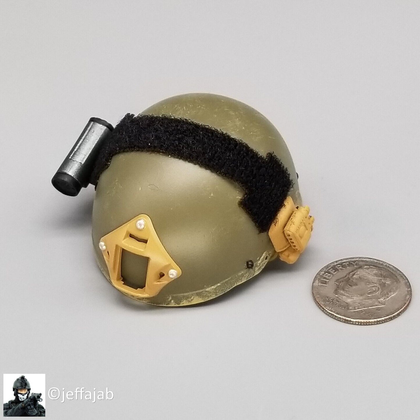 1:6 King's Toy USMC SRT Green MICH Helmet for 12" Figures
