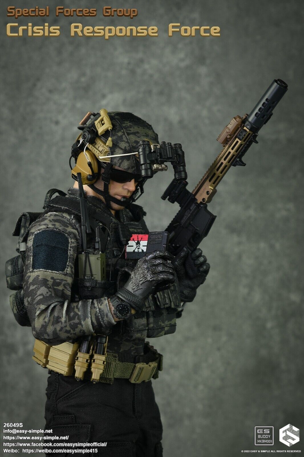 1:6 Easy & Simple Special Forces Group Crisis Response Force MCB Combat Shirt