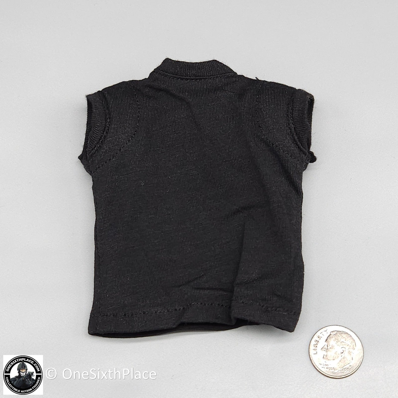 1:6 scale Easy & Simple ZERT Juggernaut Sully Padded Black T-Shirt 12" Figures